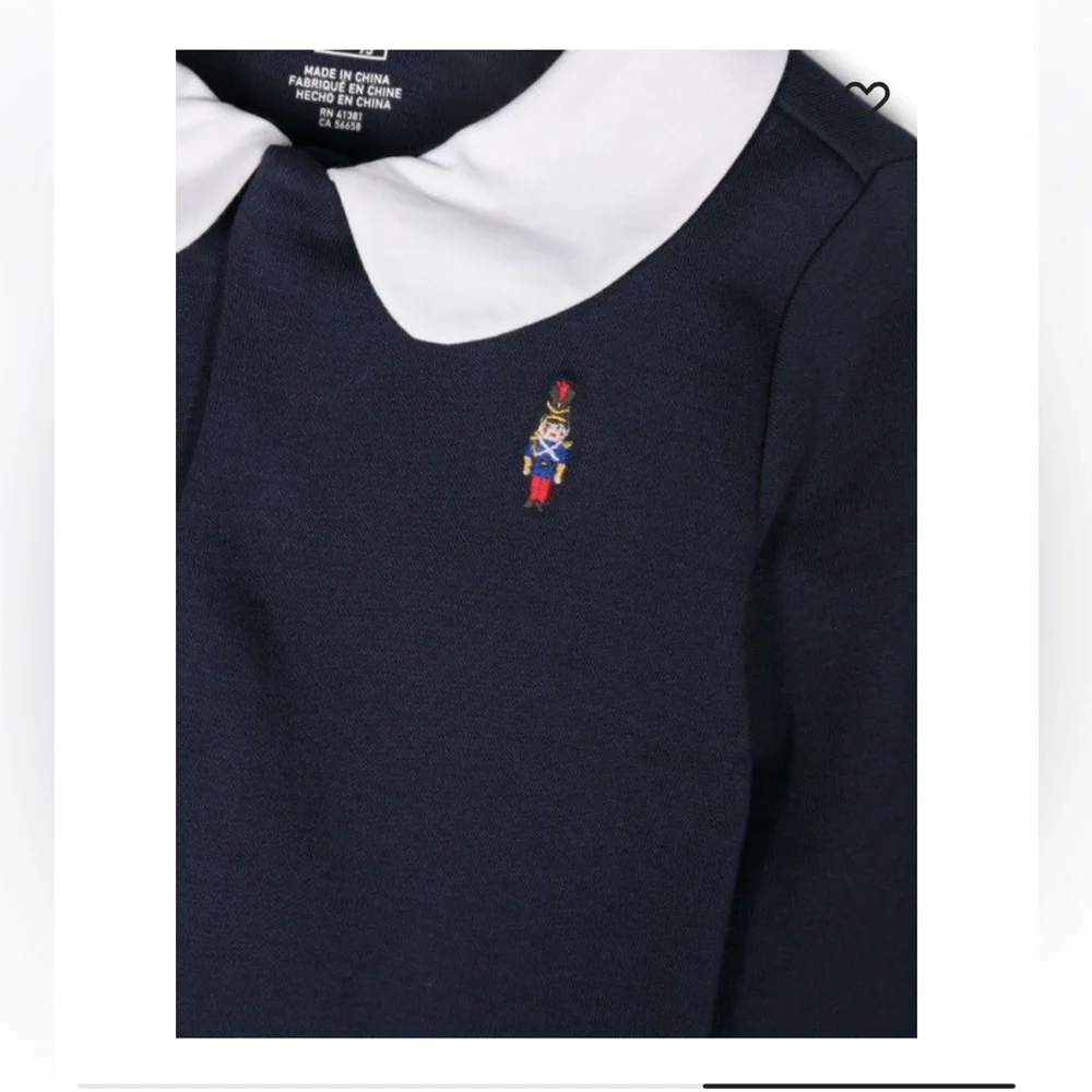 NWT Ralph Lauren Nutcracker Embroidered‎ Onesie Winter Special Occasion